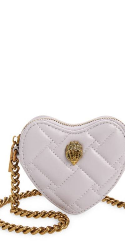 Kurt Geiger London Micro Kensington Heart Quilted Leather - Main Image