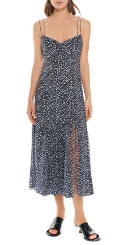 chinese dress ladies Luca Maxi Dress In Chocolate Polka – SJ Collective main image 0