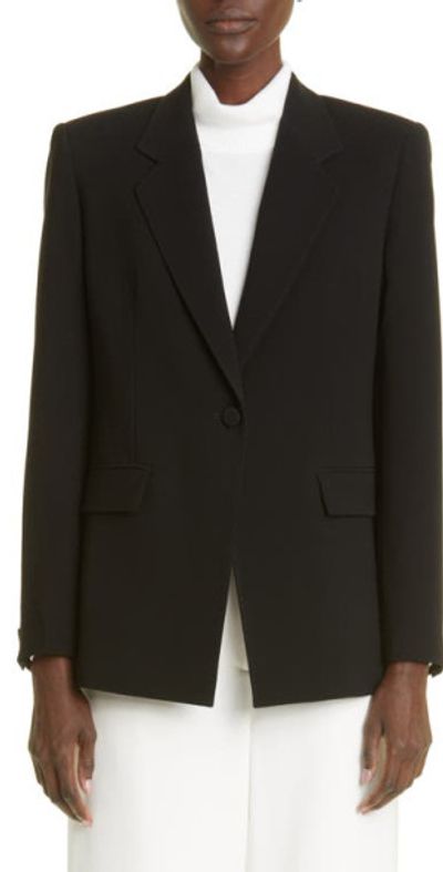Lafayette 148 New York Lafayette 148 New York Holder Tailored One-Button Blazer in Black at Nordstrom
