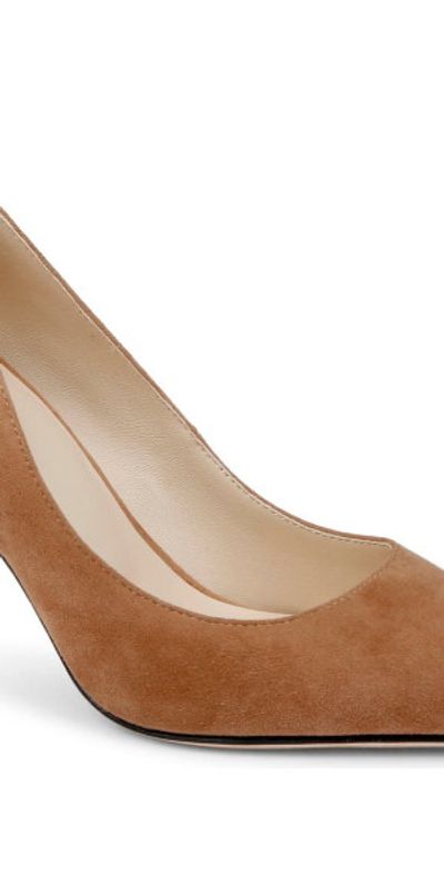L'AGENCE L'AGENCE Maelle Pointed Toe Pump in Sand Suede at Nordstrom, Size 5