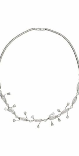 Lanvin Lanvin Aede Necklace in Silver-Crystal at Nordstrom