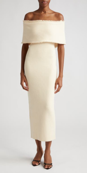 Lela Rose Midi Dress Scallop Eyelet Midi Dress – Pearl By Lela Rose