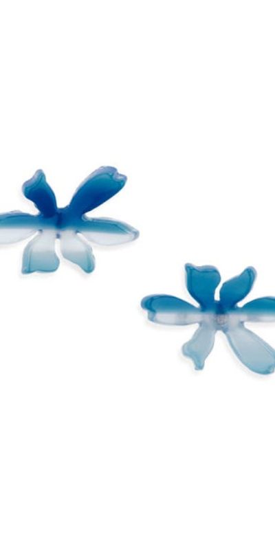 Lele Sadoughi Lele Sadoughi Paper Lily Stud Earrings in Royal Blue at Nordstrom