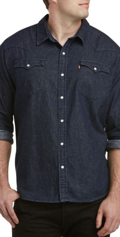 levi's levi's Big & Tall  Rinse Wash Denim Shirt at Nordstrom, Size 2X Big