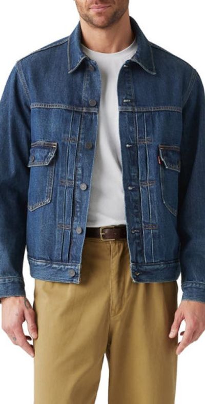 levi's Type Denim Trucker Jacket in Oahe Tides at Nordstrom