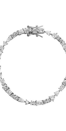 LILI CLASPE LILI CLASPE Mavis Tennis Bracelet in Silver at Nordstrom, Size 6