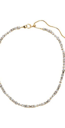 LILI CLASPE LILI CLASPE Mavis Tennis Necklace in Gold at Nordstrom