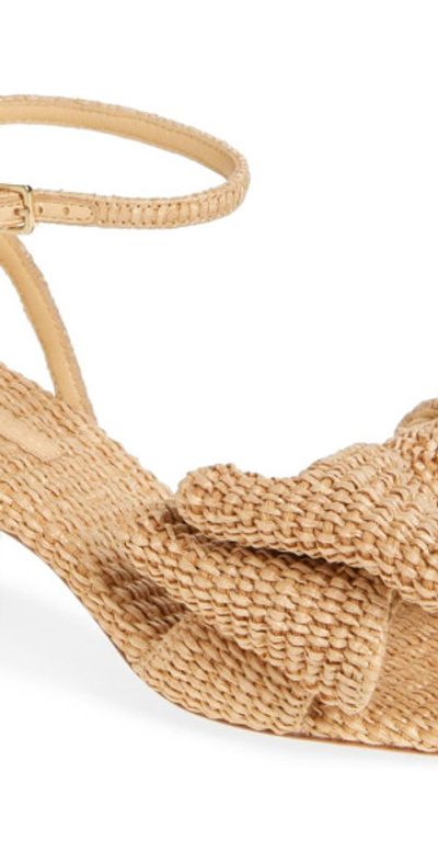 Loeffler Randall Loeffler Randall Carmen Ankle Strap Sandal in Natural at Nordstrom, Size 5