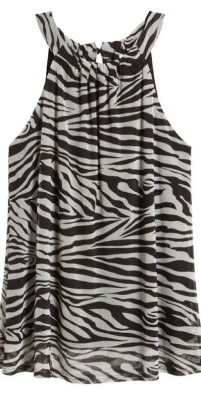 Loveappella Loveappella Halter Top in Ivory/Black at Nordstrom, Size X-Small