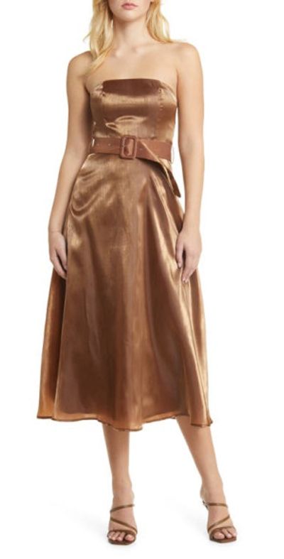 sachin and babi light blue dress Marie Dress-Rust main image 0