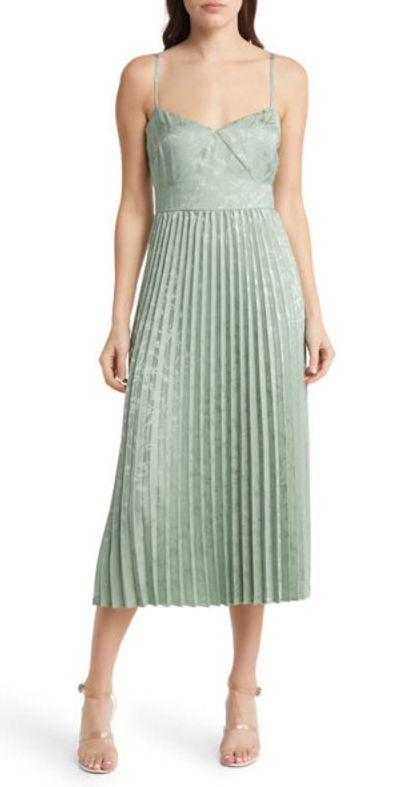 sage green dress nordstrom Petal and Pup Women's Nadia One Shoulder Maxi Dress main image 1