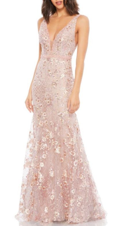 strapless open back dress Strapless Tulle Ruffle Gown