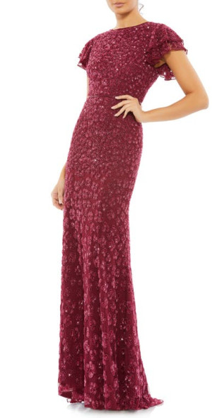 Sequin Dress Nordstrom Red Evening Gowns Mac Duggal Floral Sequin