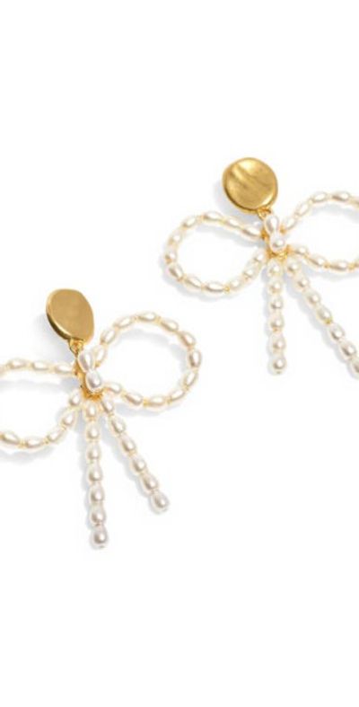 Madewell - Freshwater & Imitation Pearl Bow Statement  display picture 3