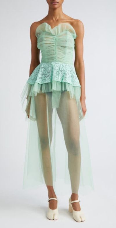 chinese dress ladies Silk Slip & T-Shirt Dress by Maison Margiela main image 1