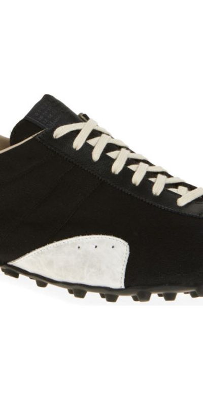 Maison Margiela Maison Margiela Sprinter Low Top Sneaker in Black/White/Anthracite at Nordstrom, Size 7Us