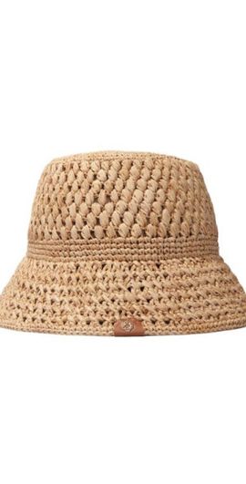 maje maje Crochet raffia bucket hat in Beige at Nordstrom