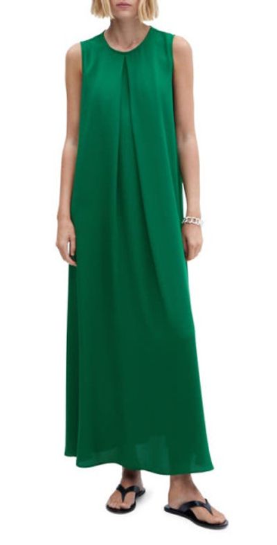 maya sage green bridesmaid dresses Maya SAGE V NECK SEQUIN AND TULLE DRESS WITH TIE WAIST main image 1