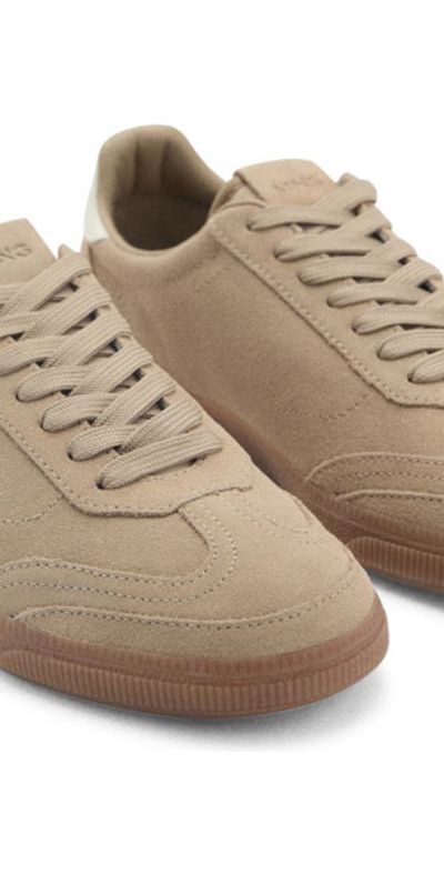 MANGO MANGO Suede Sneaker in Sand at Nordstrom, Size 6Us