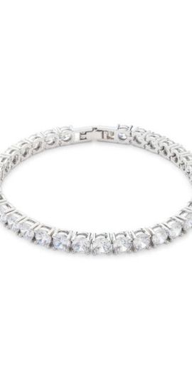 Marchesa Marchesa Peachy Keen Cubic Zirconia Bracelet in Rhod/Cry at Nordstrom
