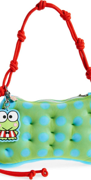 Marshall Columbia バック Marshall Columbia - x Sanrio Plush Mesh Top Handle Bag in Lime at