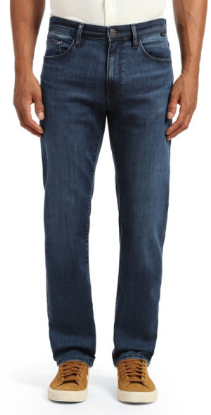 Mavi Jeans - Zach Straight Leg Jeans in Dark Tonal Brushed Supermove at ...