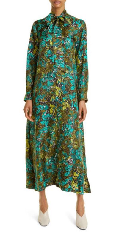pretty garden green dress Max Mara Palmas Dress – BLU'S main image 1