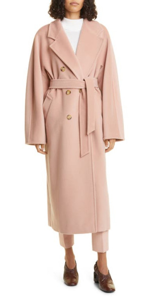Max Mara - Madame Double Breasted Wool & Cashmere Belted Coat in Max Mara - Madame Double Breasted Wool & Cashmere Belted Coat in