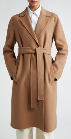 Wrap Coat Nordstrom Rack Camel Coat Max Mara Pauline Belted Double Face  Virgin Wool Wrap Coat In Camel