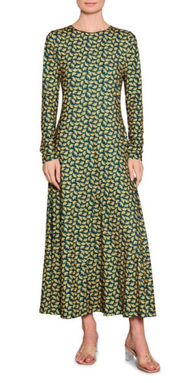 MELLODAY - Floral Long Sleeve Knit Dress in Green Yellow Pattern at  Nordstrom, Size X-Small