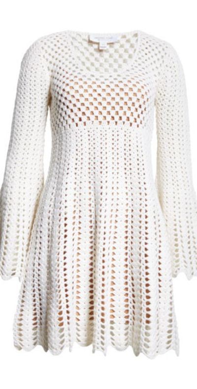 white christmas dresses MICHAEL KORS Size 4 Yellow Mustard Cotton Blend Lace A-Line Cocktail D –  Sui Generis Designer Consignment main image 1