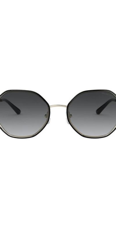 Michael Kors Michael Kors 57mm Gradient Round Sunglasses in Light Gold at Nordstrom