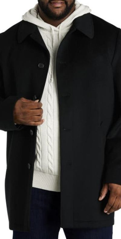 Michael Kors Michael Kors Kurt Overcoat in Black at Nordstrom, Size 52Big