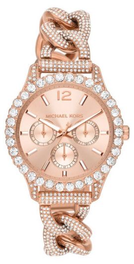 Michael Kors Michael Kors Layton Pavé Chronograph Bracelet Watch, 39mm in Rose Gold