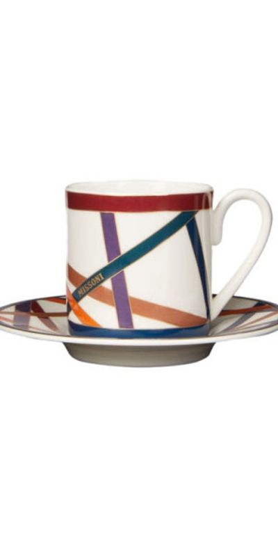 Missoni Home Missoni Home Nastri Set Of 6 Coffee Cups & Saucers