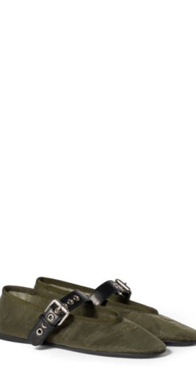 Miu Miu Miu Miu Mary Jane Ballet Flat in Oliva at Nordstrom, Size 5.5Us
