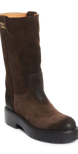 Miu Miu Miu Miu Work Boot in Moro at Nordstrom, Size 6.5Us