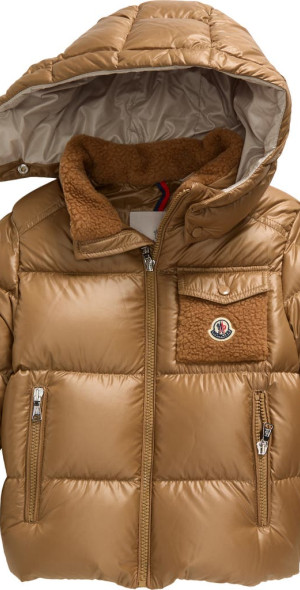 Moncler - Kids' Yule Down Jacket in Beige at Nordstrom, Size 10Y