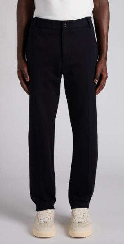 Moncler Moncler Tailored Cotton Blend Pants in Night Sky at Nordstrom, Size 36 Us