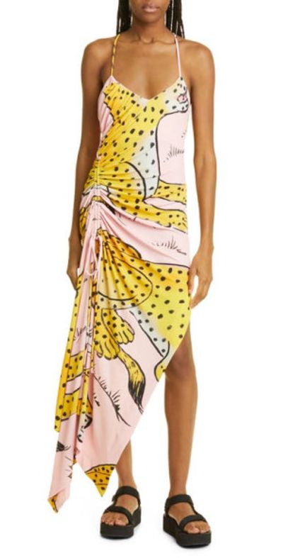 monse asymmetric dress Monse // Red Panelled Asymmetrical Dress  VSP Consignment