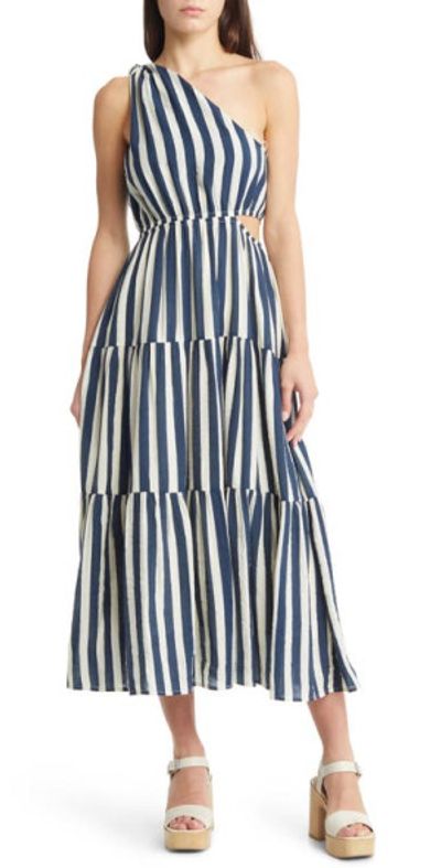 moon river asymmetrical cutout dress Not New In while the asymmetric neckline Nox Anabel JE1026L Long Color:Victorian Rose