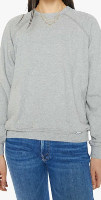 MOTHER JEANS THE SHORT SLEEVE CONCERT SWEATER