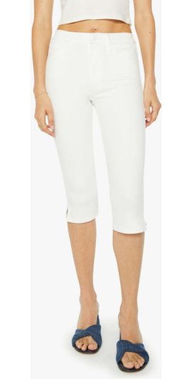 MOTHER MOTHER The Stunner Bunny Snip High Waist Zip Hem Capri Jeans in Fairest Of Them All at Nordstrom, Size 24