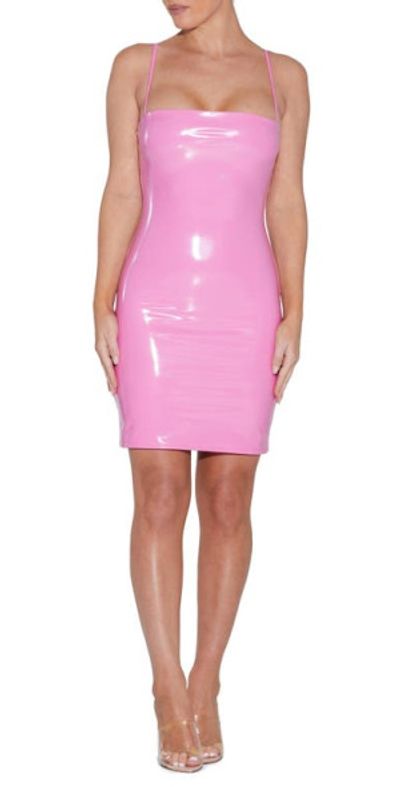 pink naked dress Studded Two Piece Dress Nude Pink