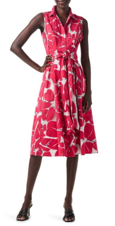 nic and zoe shirt dress NIC+ZOE Bold Petals Shirt Dress