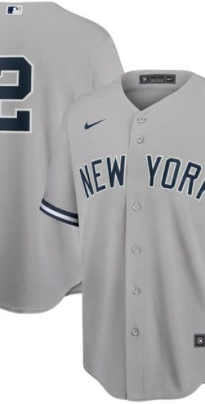 Nike Men s Derek Jeter Gray New York Yankees 2020 Hall of Fame Induction Replica Jersey at Nordstrom