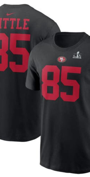 Nike - Men's George Kittle Black San Francisco 49ers Super Bowl