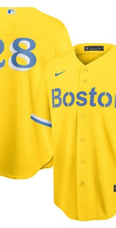 Nike Men's Nike J. D. Martinez Gold Boston Red Sox City Connect Replica Player Jersey