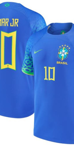 Nike - Men's Neymar Jr. Blue Brazil National Team 2022/23 Away