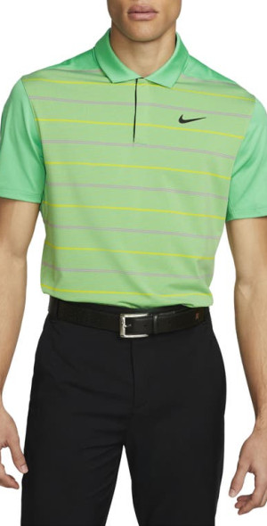 tiger woods green golf shirt